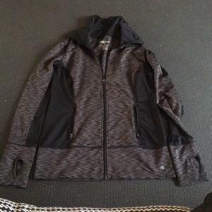 Ideology zip up with thumb insert